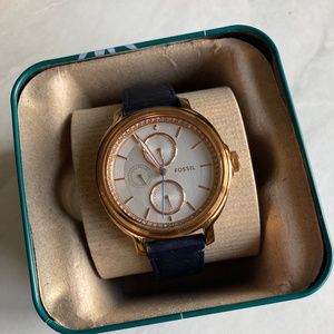 Fossil Women’s Chelsey Multi-Function Leather Watch